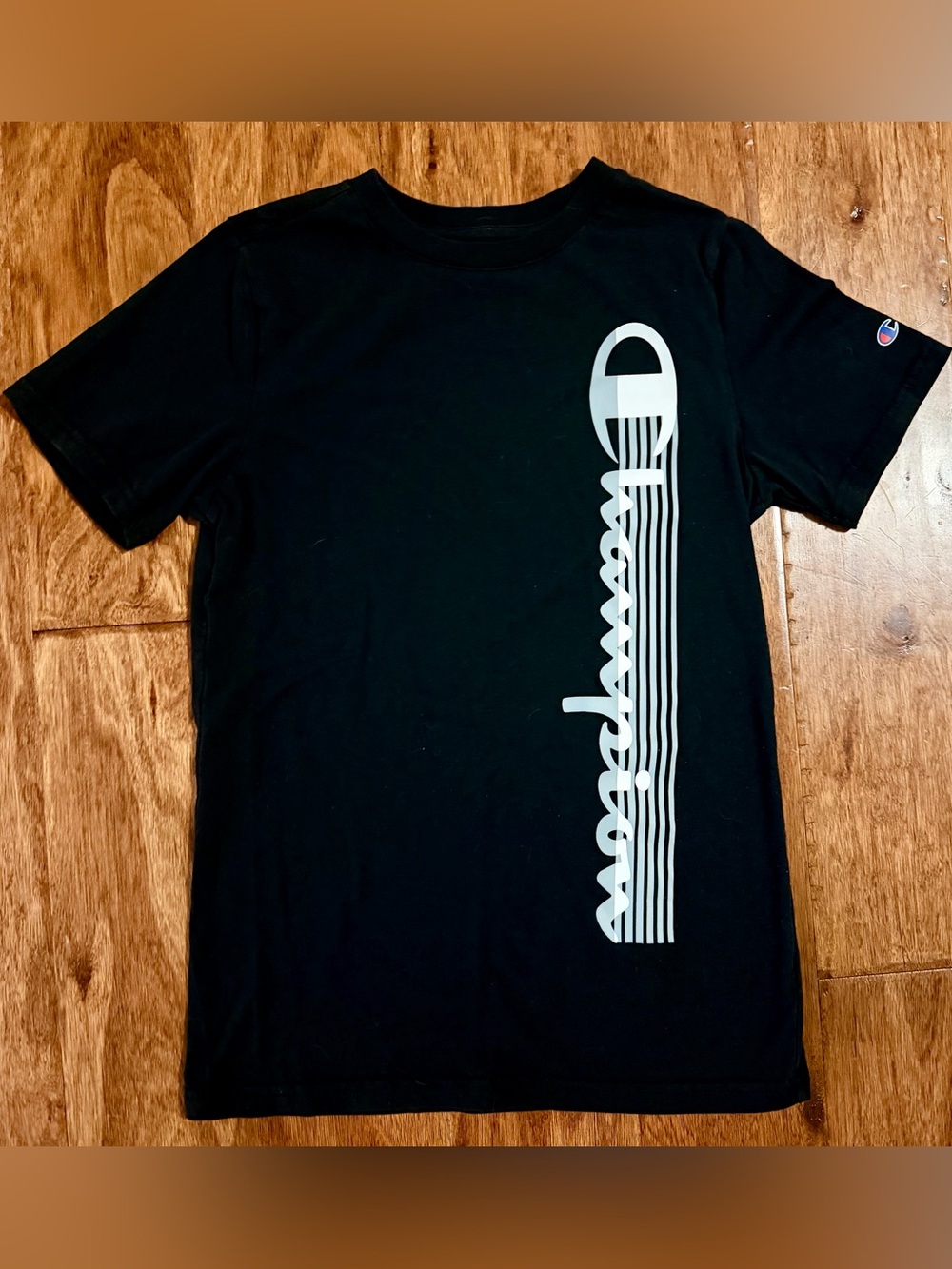 🏆 Champion Black Short Sleeve Tee